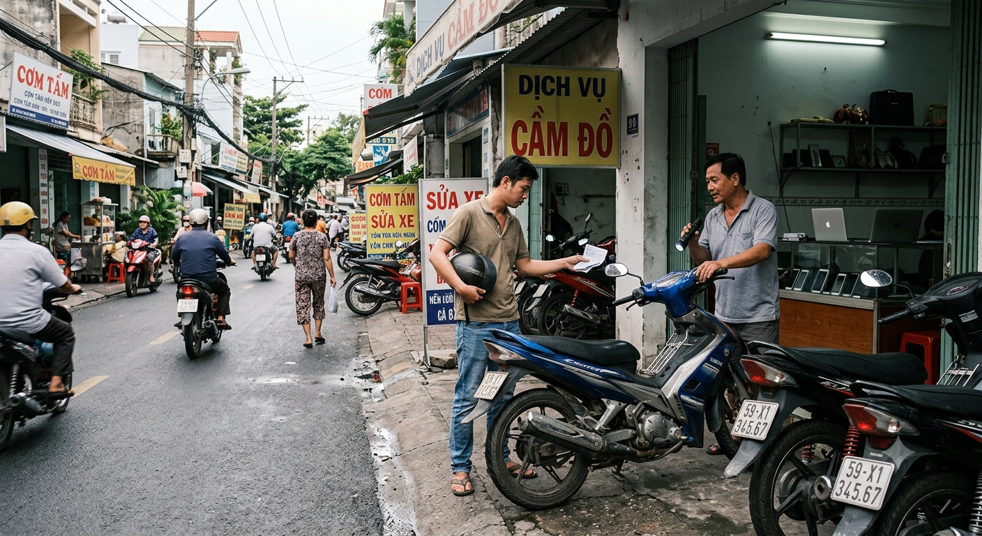 Bối cảnh và nhu cầu thực tế về dịch vụ cầm xe máy tại khu vực
