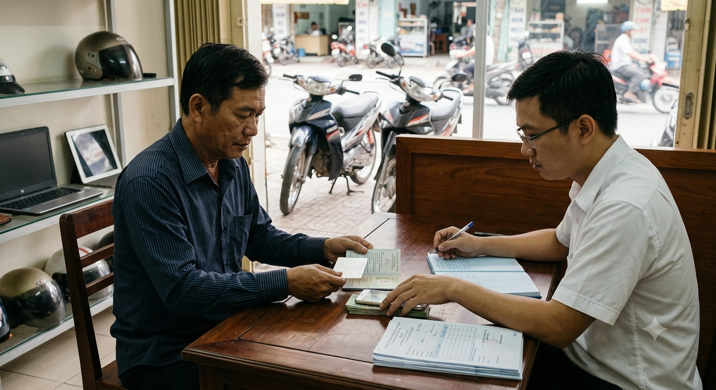 Bối cảnh và bản chất pháp lý của việc cầm xe máy trả góp