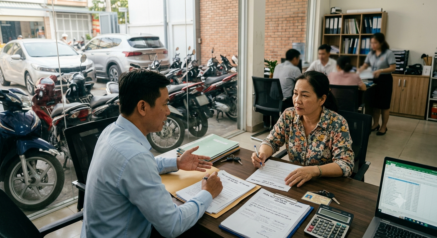 Đánh giá cân bằng giữa lợi ích và rủi ro khi cầm xe trả góp